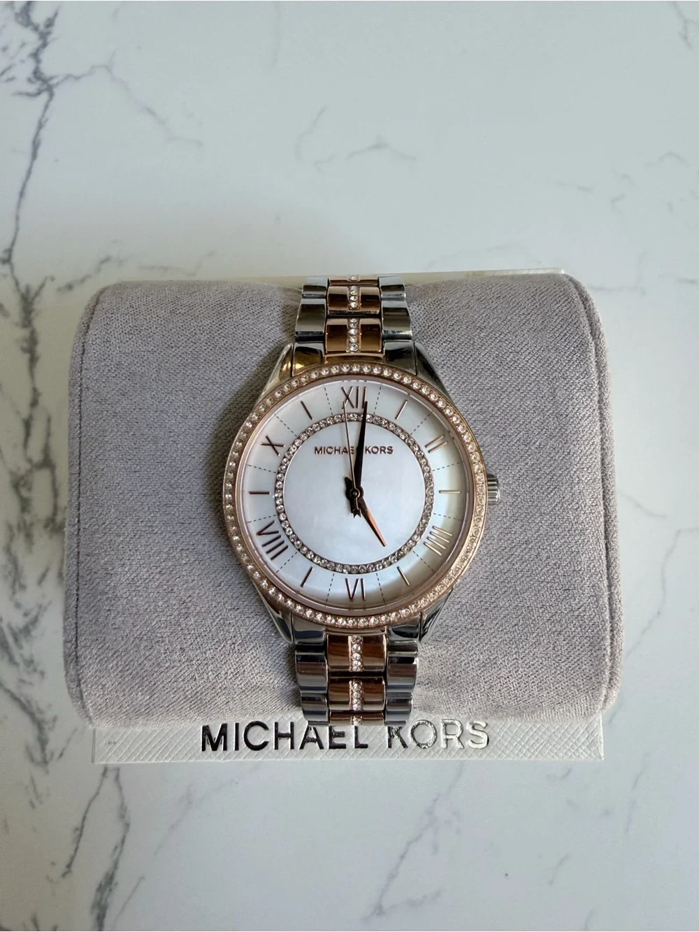 Michael Kors Lauryn Two-Tone Stainless Steel Crystal Watch MK3979
